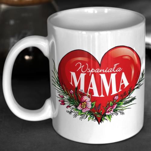 Kubek | Wspaniała Mama - Serce