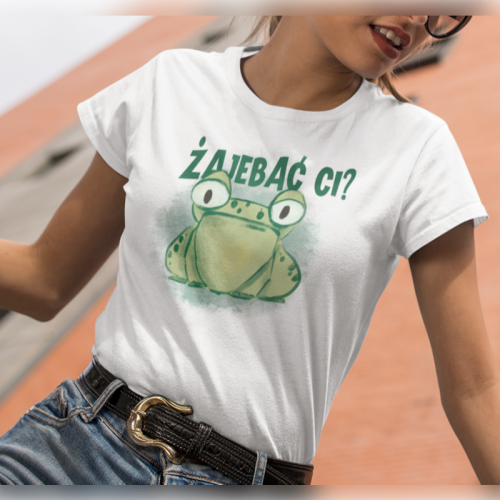 T-shirt lady slim Żajebać...