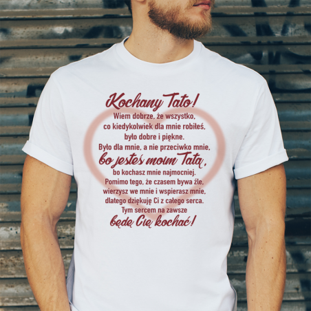 T-shirt oversize Kochany Tato będę Cię Kochać [OUTLET 2]