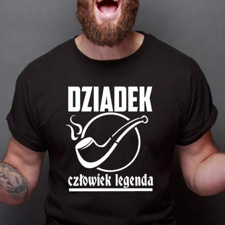 T-shirt Oversize | Dziadek Człowiek Legenda Fajka