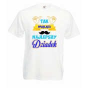 T-shirt oversize DTG NAJLEPSZY SUPER FAJNY DZIADEK
