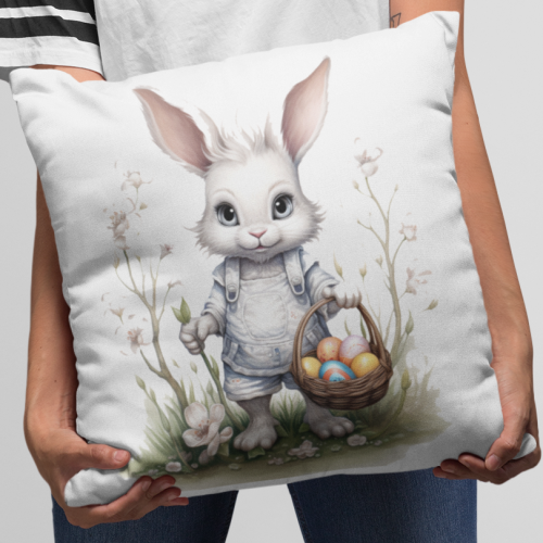 Poduszka | Zajączek w ubraniu