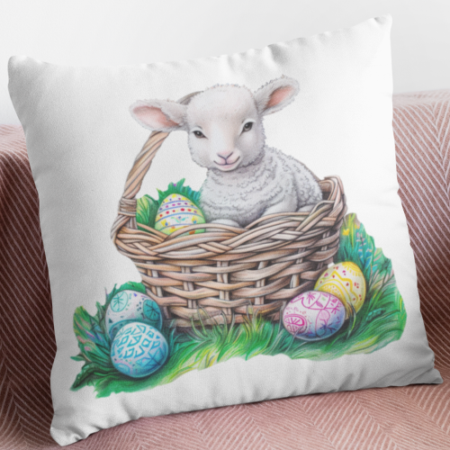 Poduszka | Baranek W Koszyku