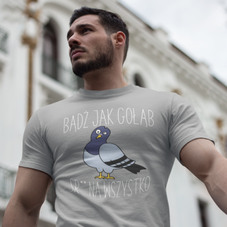 T-shirt oversize DTG bądź jak gołąb [OUTLET 2]