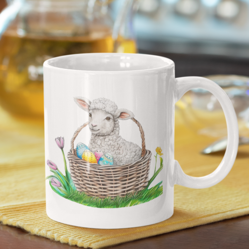 Kubek | Baranek - Kwiaty