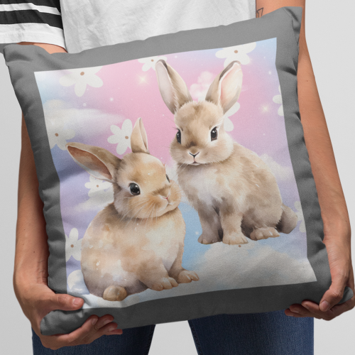 Poduszka | Rabbit - Pink