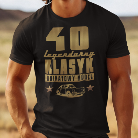 Koszulka męska | 40-stka Legendarny Klasyk, Unikatowy Model
