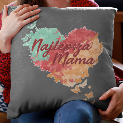 Poduszka druk Najlepsza...