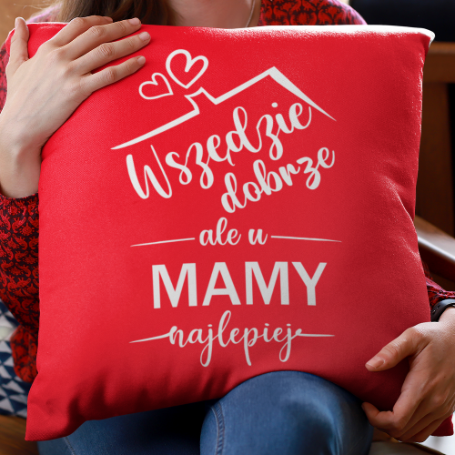 Poduszka druk Wszędzie...