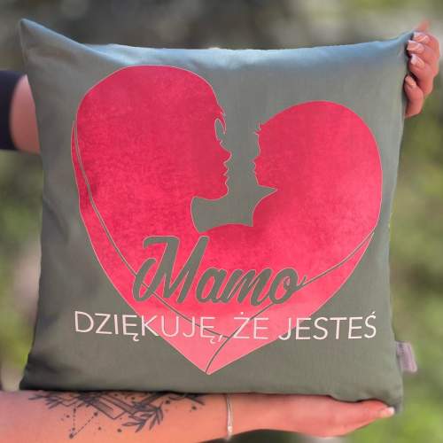 Poduszka druk Mamo Dziękuje...