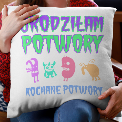 PODUSZKA druk KOCHANE POTWORY