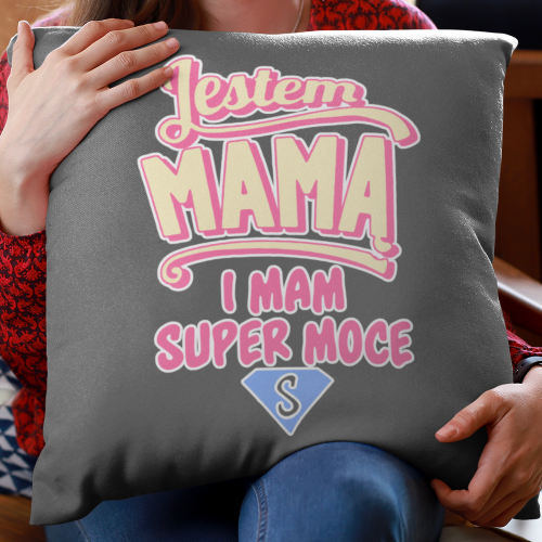 PODUSZKA druk DTG JESTEM MAMĄ