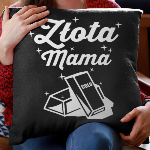 PODUSZKA druk złota mama...