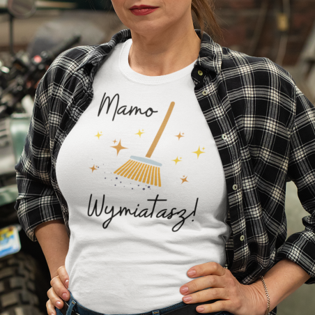 Koszulka damska | Mamo Wymiatasz - Miotła