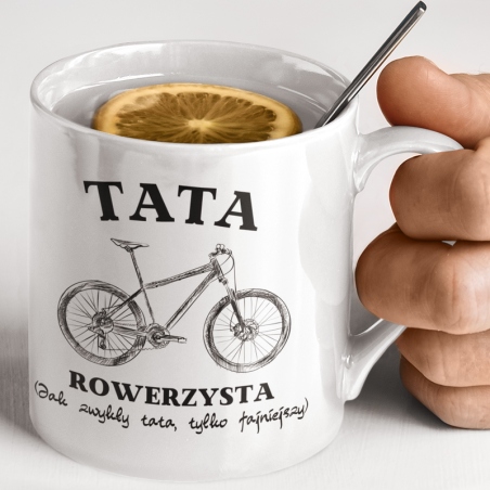 Kubek | Tata Rowerzysta- Jak Zwykły Tata Tylko Fajniejszy