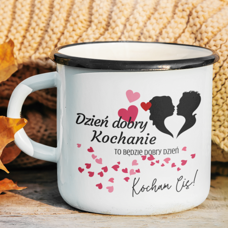 Kubek Emaliowany | Dzień dobry kochanie