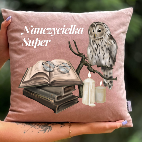 Poduszka Welur | Nauczycielka Super