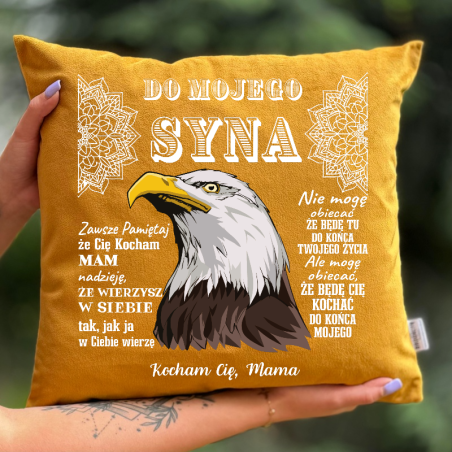 Poduszka | Do mojego syna, Kocham Cię Mama