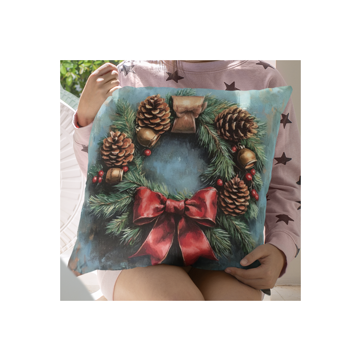 Poduszka | Wianek - Red