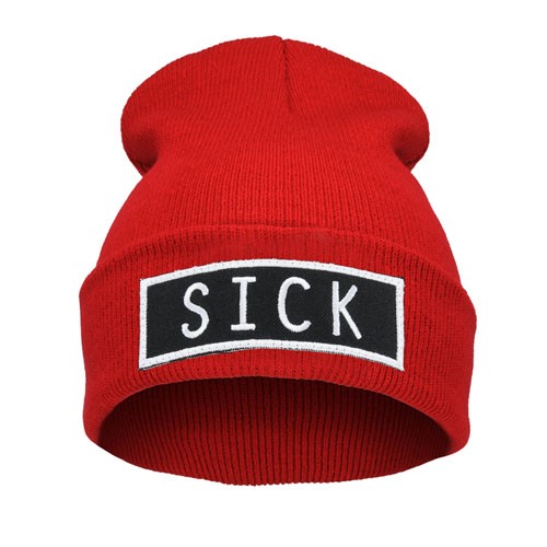 krasnal naszywka SICK /czerwona/