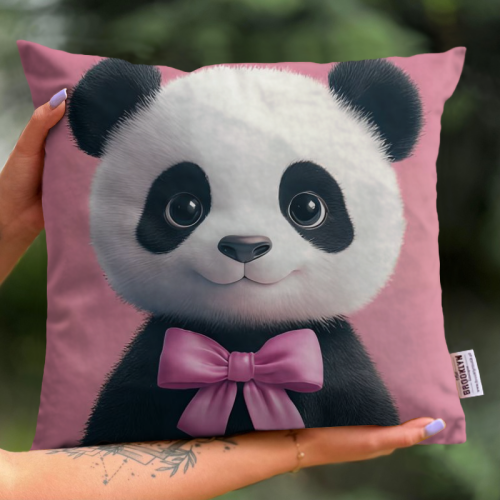 Poduszka | Panda Pink