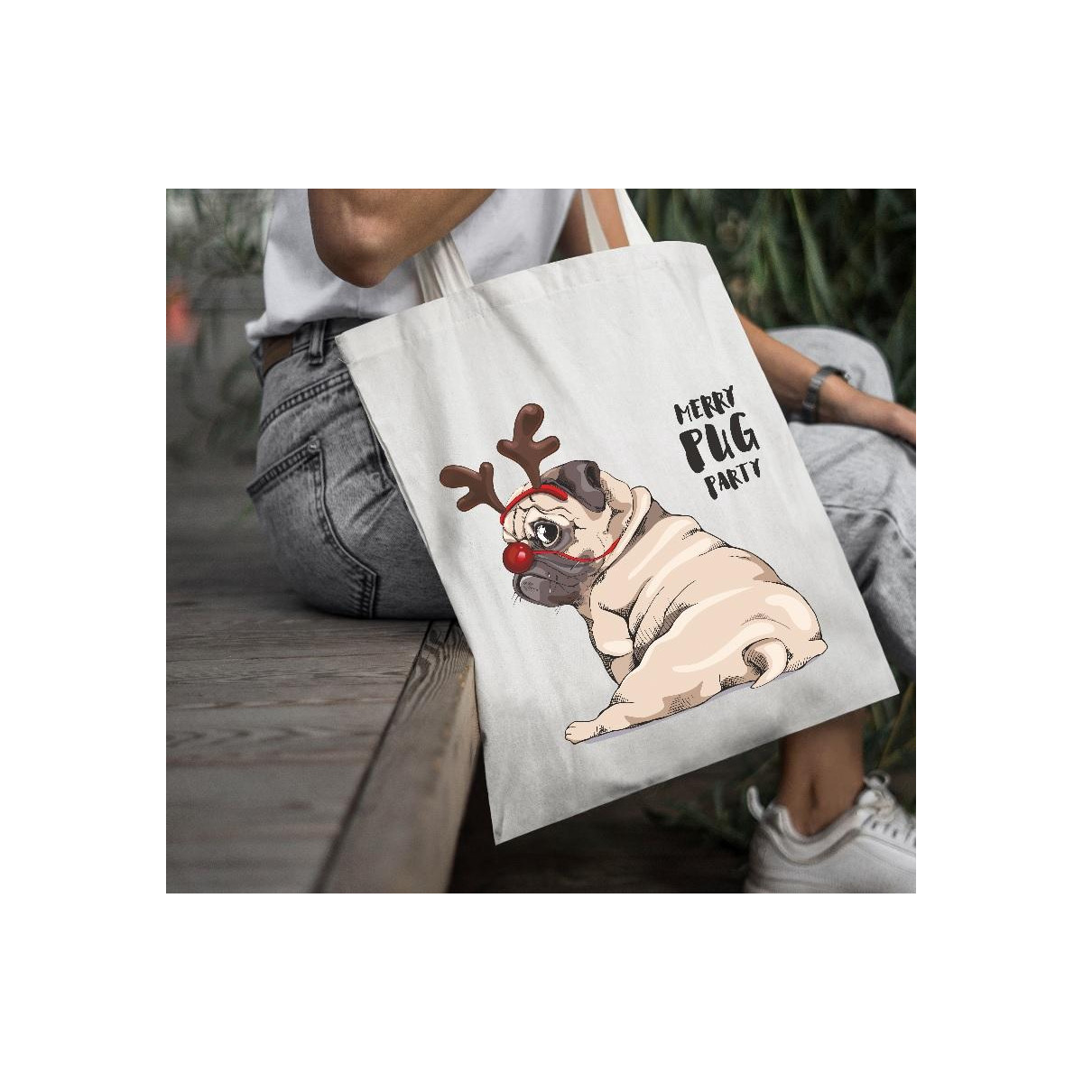 Torba bawełniana Merry Chrismas 2