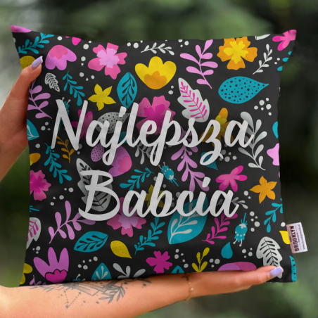 Poszewka | Najlepsza Babcia - Kwiatuszki [OUTLET 2]