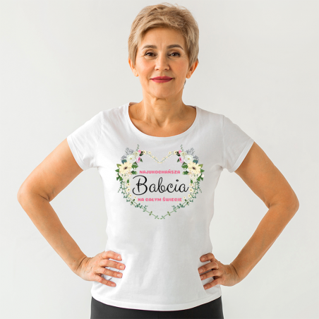 T-shirt | Najukochańsza Babcia Na Świecie Wianek [OUTLET 2]