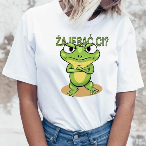 T-shirt lady slim Żajebać...