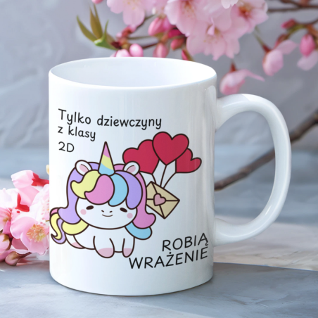 Kubek personalizowany | Tylko Dziewczyny Z Klasy Robią Wrażenie 1