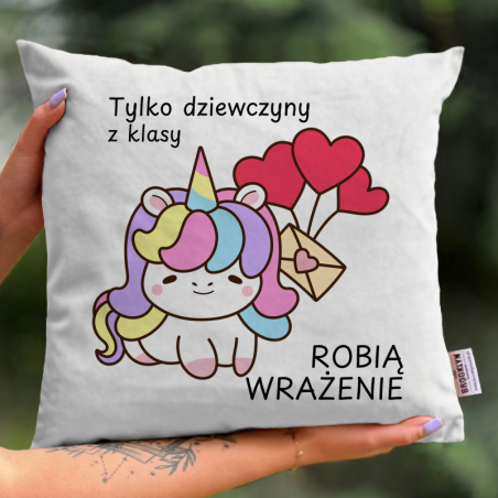 Poduszka | Tylko Dziewczyny Z Klasy Robią Wrażenie - Konik