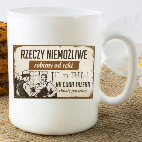 Kubek z nadrukiem rzeczy...