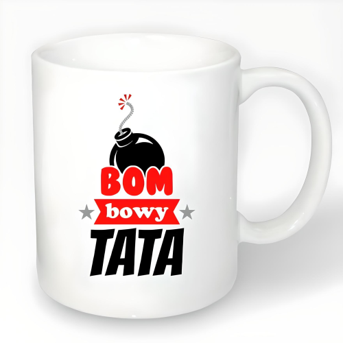 Kubek z nadrukiem BOMBOWY TATA