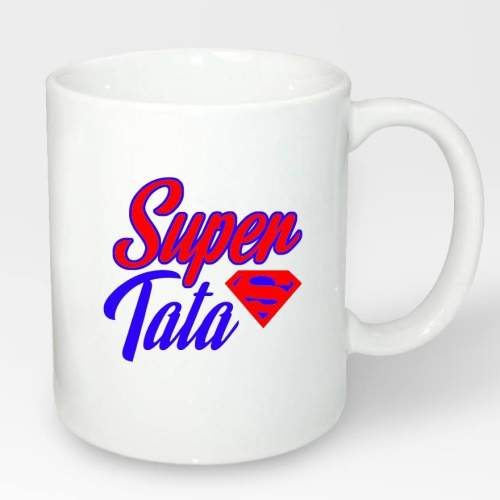 Kubek z nadrukiem SUPER TATA