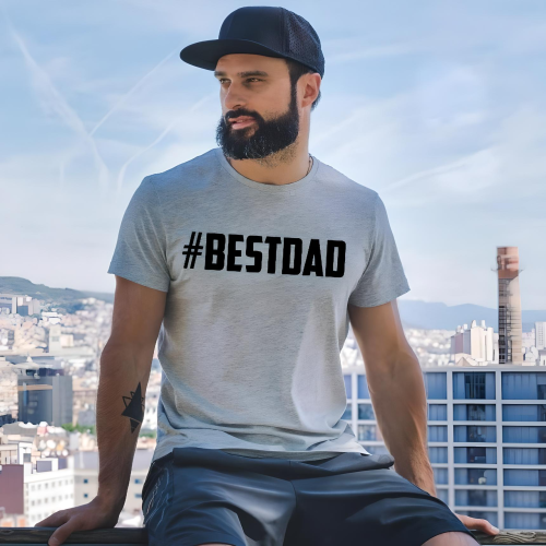 T-shirt oversize szary Best...