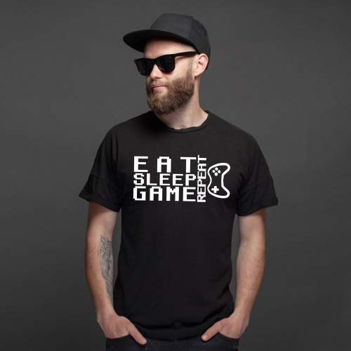 T-shirt oversize Eat Sleep...