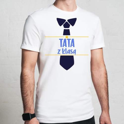 T-shirt oversize Tata z klasą