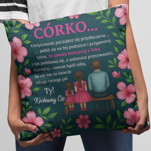 Poduszka | Córko, kochamy...