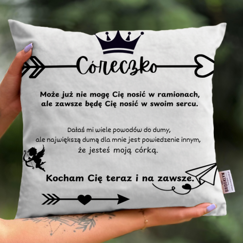 Poduszka | Córeczko, Kocham...