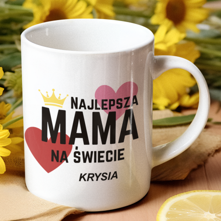 Kubek personalizowany| Najlepsza Mama Na Świecie - Korona