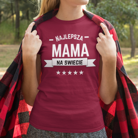 Koszulka damska | Najlepsza Mama Na Świecie - Gwiazdki