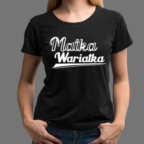 T-shirt lady CZARNA Matka...
