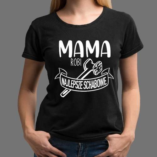T-shirt lady CZARNA Mama...