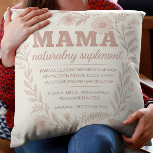 Poduszka | Mama - Naturalny...