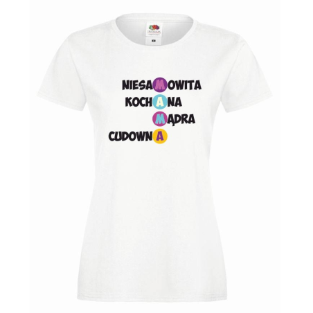 T-shirt lady DTG NIESAMOWITA MAMA