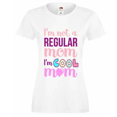 T-shirt lady slim DTG COOL MOM