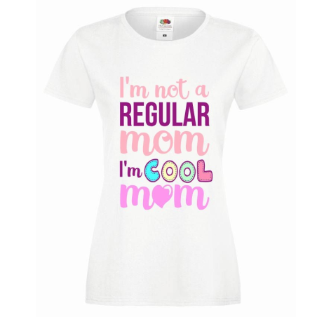 T-shirt lady slim DTG COOL MOM