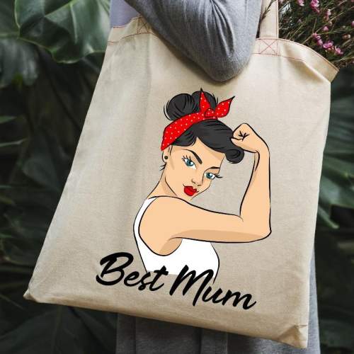 Torba bawełniana Best mom...