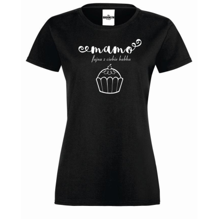 T-shirt lady mama - fajna babka flex