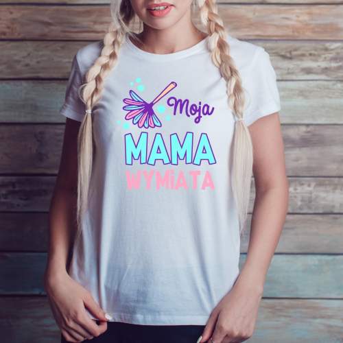 T-shirt lady DTG MAMA WYMIATA